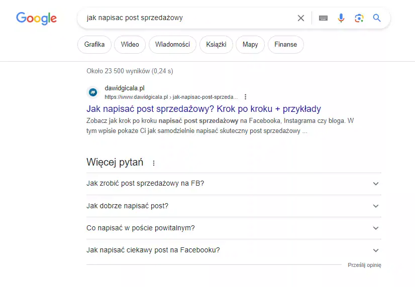Image showing Google search results.