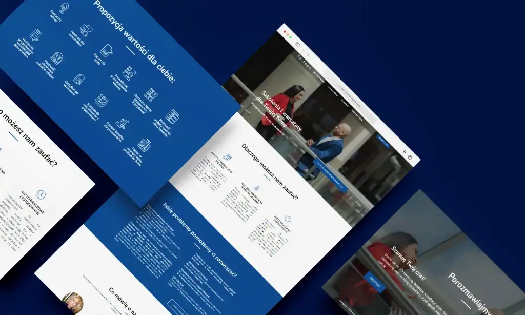 Image of a website with digital marketing content.