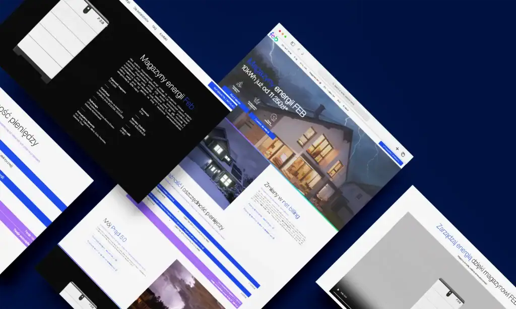 Alt: Homepage of energy storage website displaying a house with lightning storm in cloudy sky background.