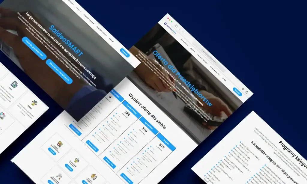 Screenshots showing WooCommerce store's SEO and paid advertising services on desktops.