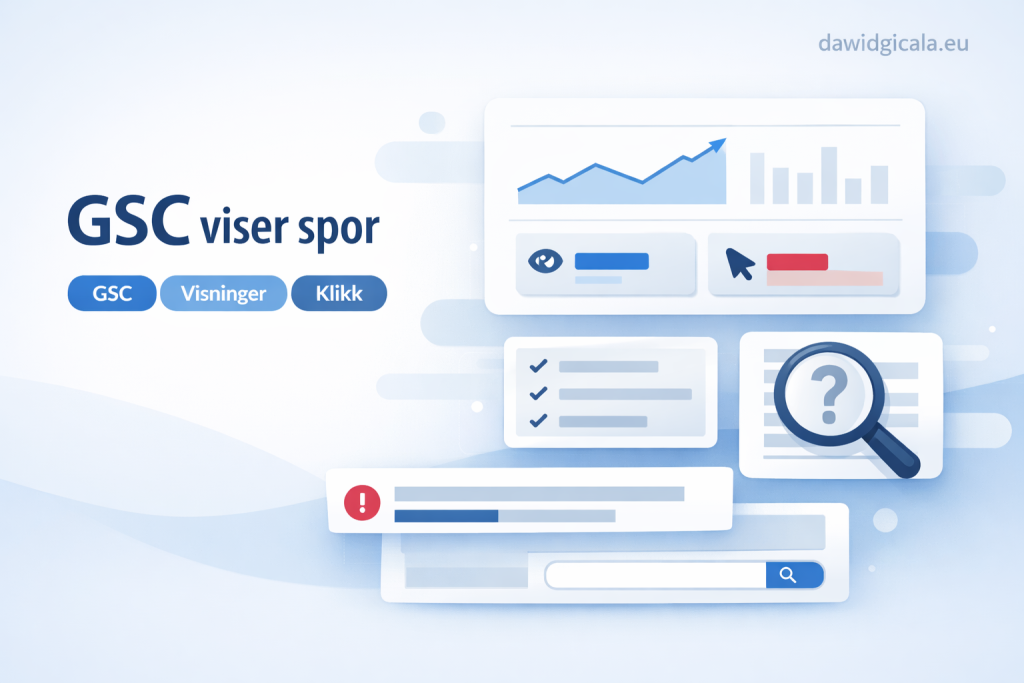 Hva GSC kan avsløre når en side får visninger i Google, men nesten ingen klikk
