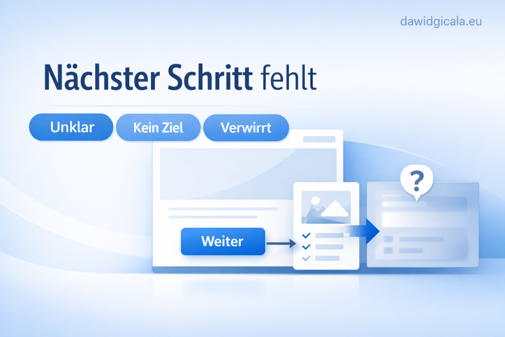 Wann Conversion-Optimierung nicht beim Button beginnt, sondern bei der Klarheit des nächsten Schritts?