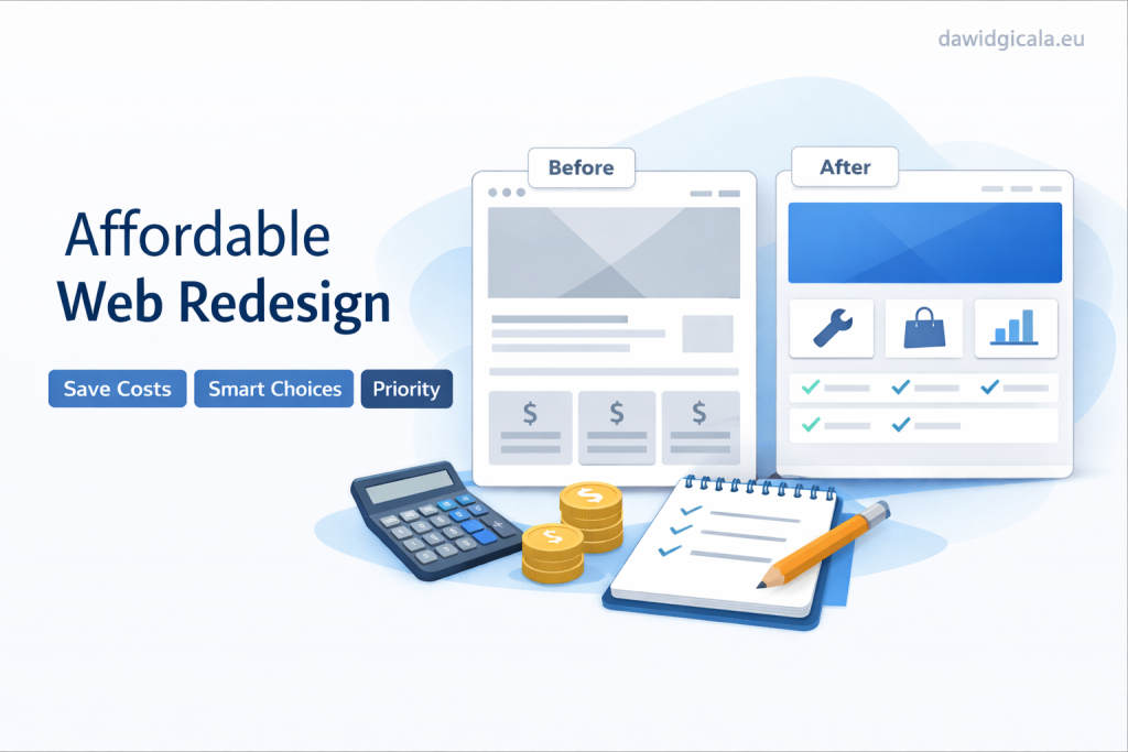 Affordable web design for small business — where to save and where not to