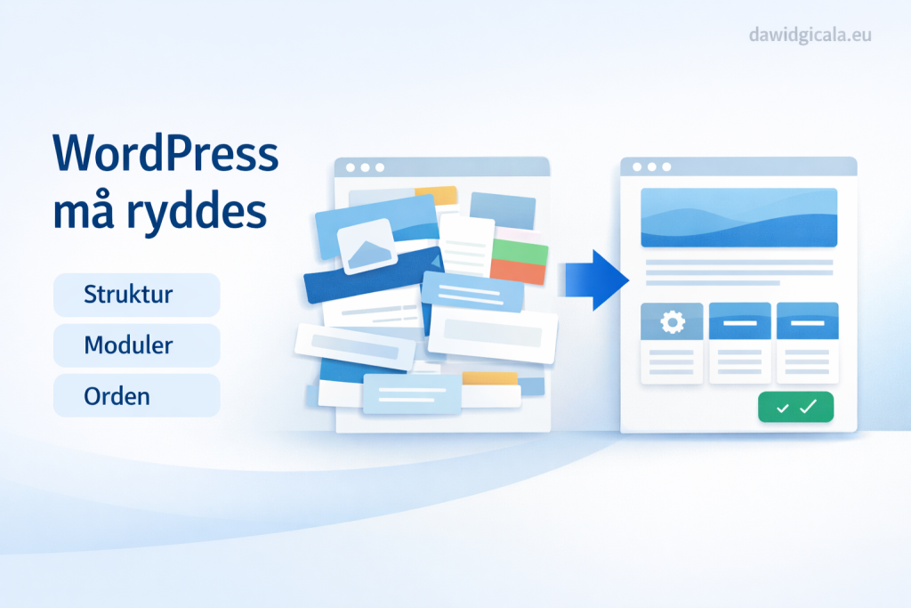 Hvordan lage hjemmeside med WordPress uten å rote til strukturen?