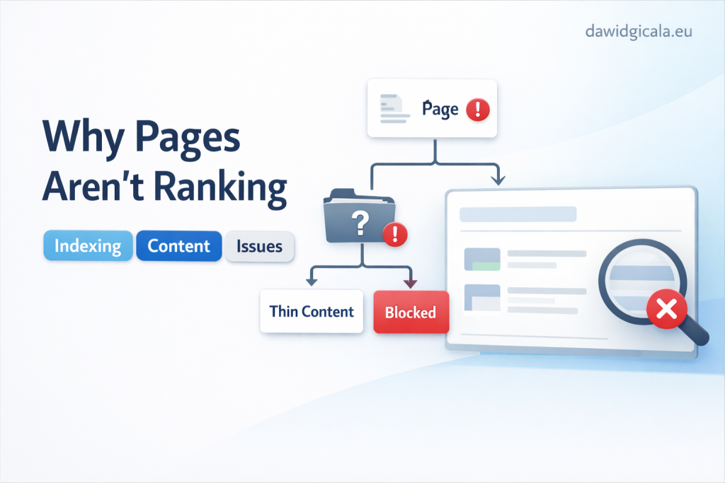 Website not ranking on Google — what could be blocking visibility?