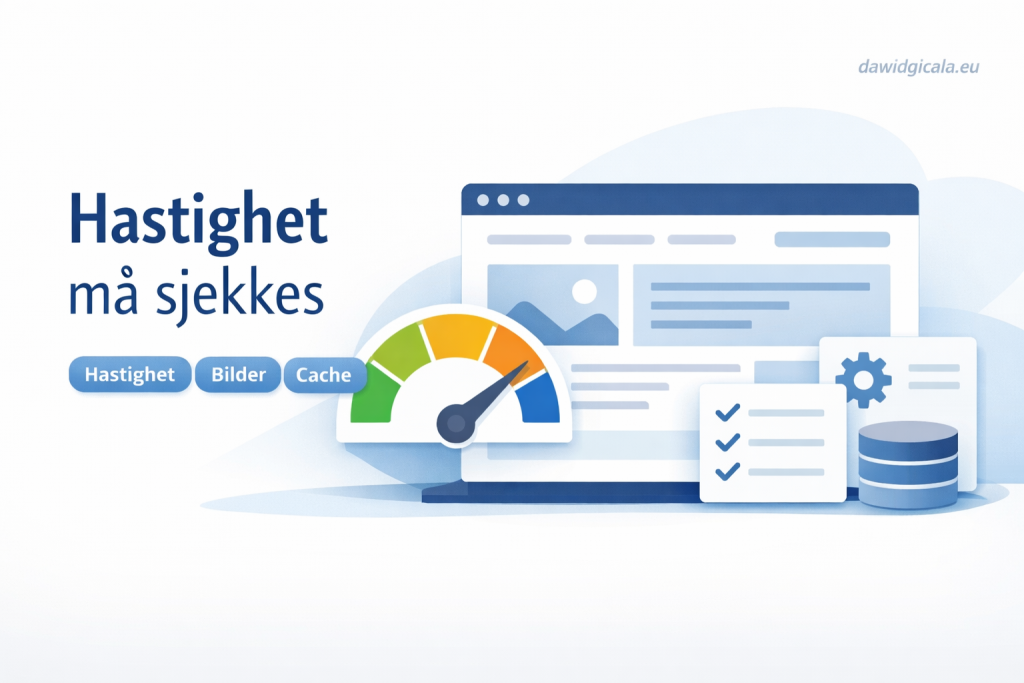 Hastighet på nettside — når bør du optimalisere før du publiserer mer?