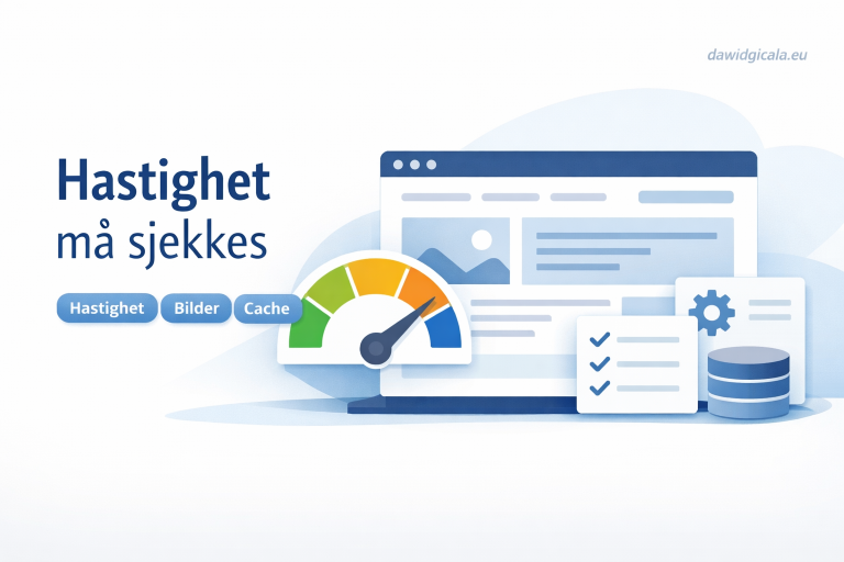 Hastighet på nettside — når bør du optimalisere før du publiserer mer?