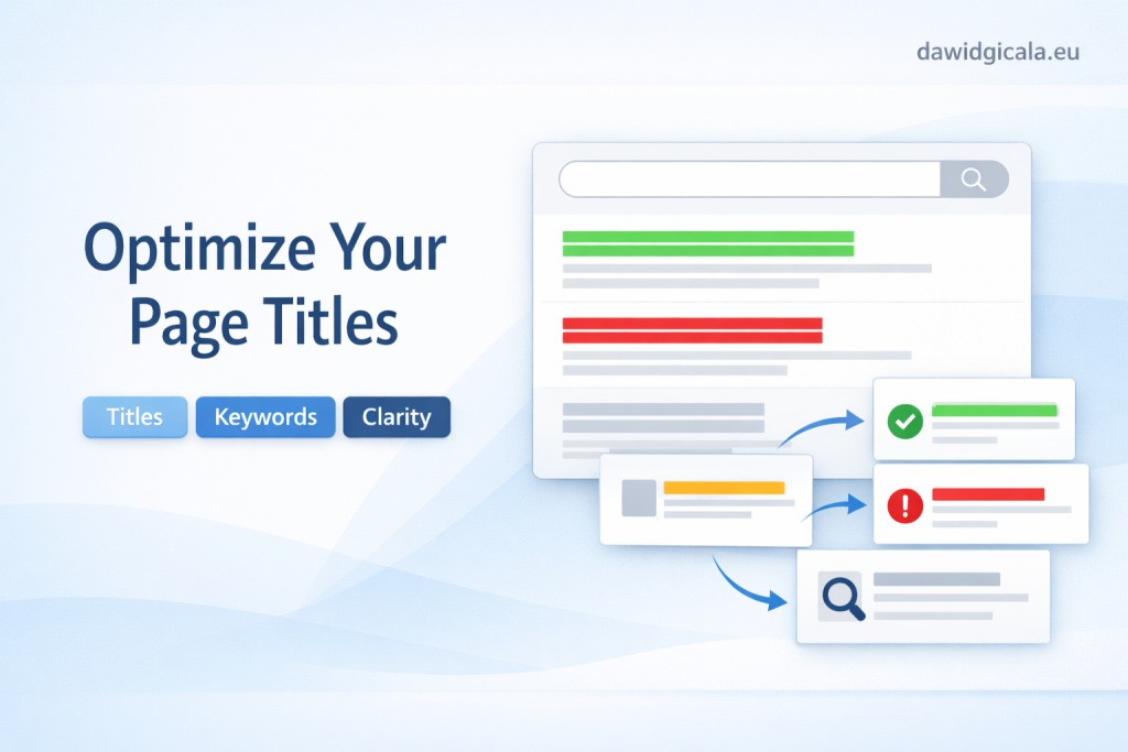 SEO title optimization — how to make page titles clearer