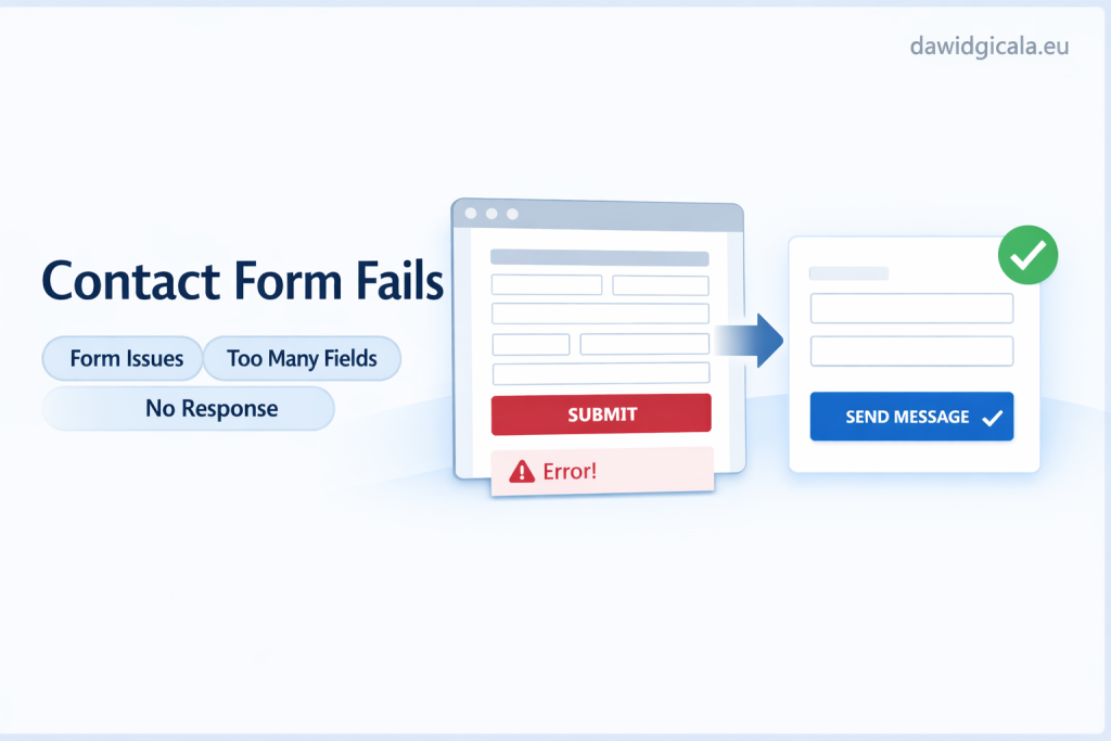 Website contact form not working — a small issue that can block every lead